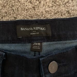 Banana Republic Skinny Fit Dark Jeans Wash Size 8